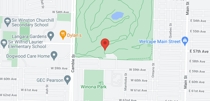 map of 101 375 W 59TH AVENUE